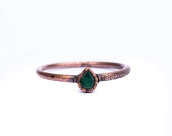 Emerald birthstone ring | Emerald crystal ring | Colombian emerald gemstone ring | Emerald jewelry | Emerald ring | May birthstone ring