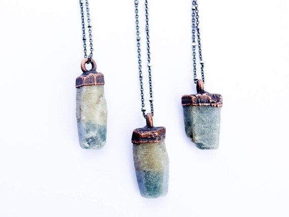 Rough Sapphire Crystal Pendant Rough Sapphire Crystal Pendant