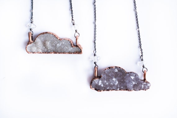 Natural Druzy Cloud Necklace Natural Druzy Cloud Necklace