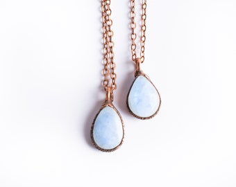 Rainbow moonstone necklace | June birthstone necklace | Moonstone necklace | Birthstone jewelry | Raw moonstone necklace