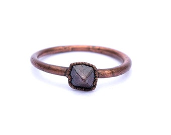 Zircon Ring | Raw Zircon Crystal Ring | Natural Zircon Ring