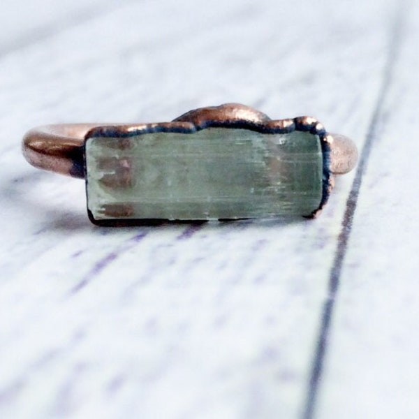 SALE Aquamarine Ring | Raw Aquamarine Jewelry | Aquamarine Stone ring