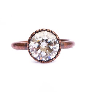 Cubic zirconia ring | Cubic zirconia crystal ring | Cubic zirconia birthstone jewelry | April Birthstone Ring | April Birthstone jewelry