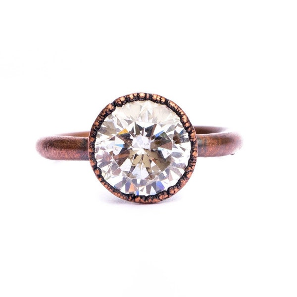 Cubic zirconia ring | Cubic zirconia crystal ring | Cubic zirconia birthstone jewelry | April Birthstone Ring | April Birthstone jewelry