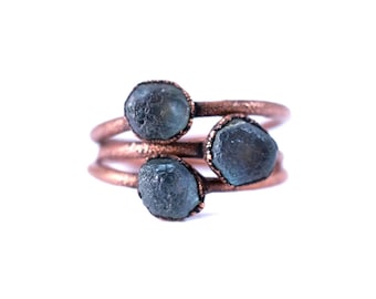 Raw sapphire ring | Blue sapphire ring | Sapphire ring | Blue sapphire jewelry | Raw stone ring