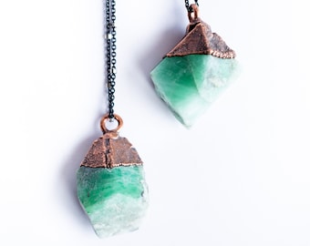 Genuine emerald crystal necklace | Real emerald necklace | Emerald gemstone necklace | May birthstone jewelry | May birthstone necklace
