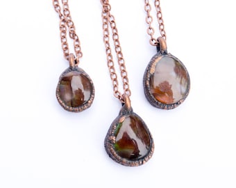 Agate necklace | Mexican Fire Agate necklace | Fire Agate | Fire Agate Necklace