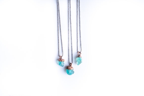 Necklace Apatite Stone For Sale 25 Ct Natural Neon Blue Apatite