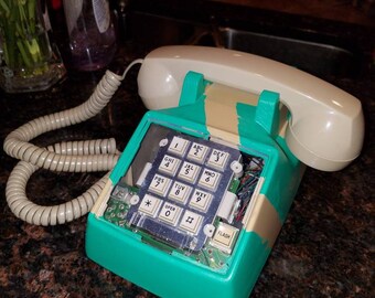 vintage clear phone etsy