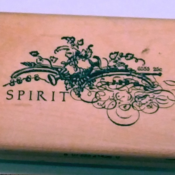 Spirit by Kelli Everett uptown Designs Wood Mounted Rubber Stamp