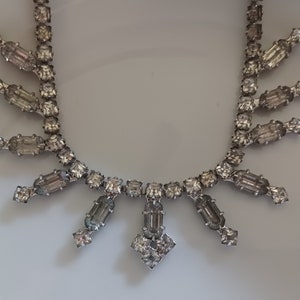 Stunning Art Deco Paste Princess drop Choker vintage costume jewelry estate find 1920 1930 image 1