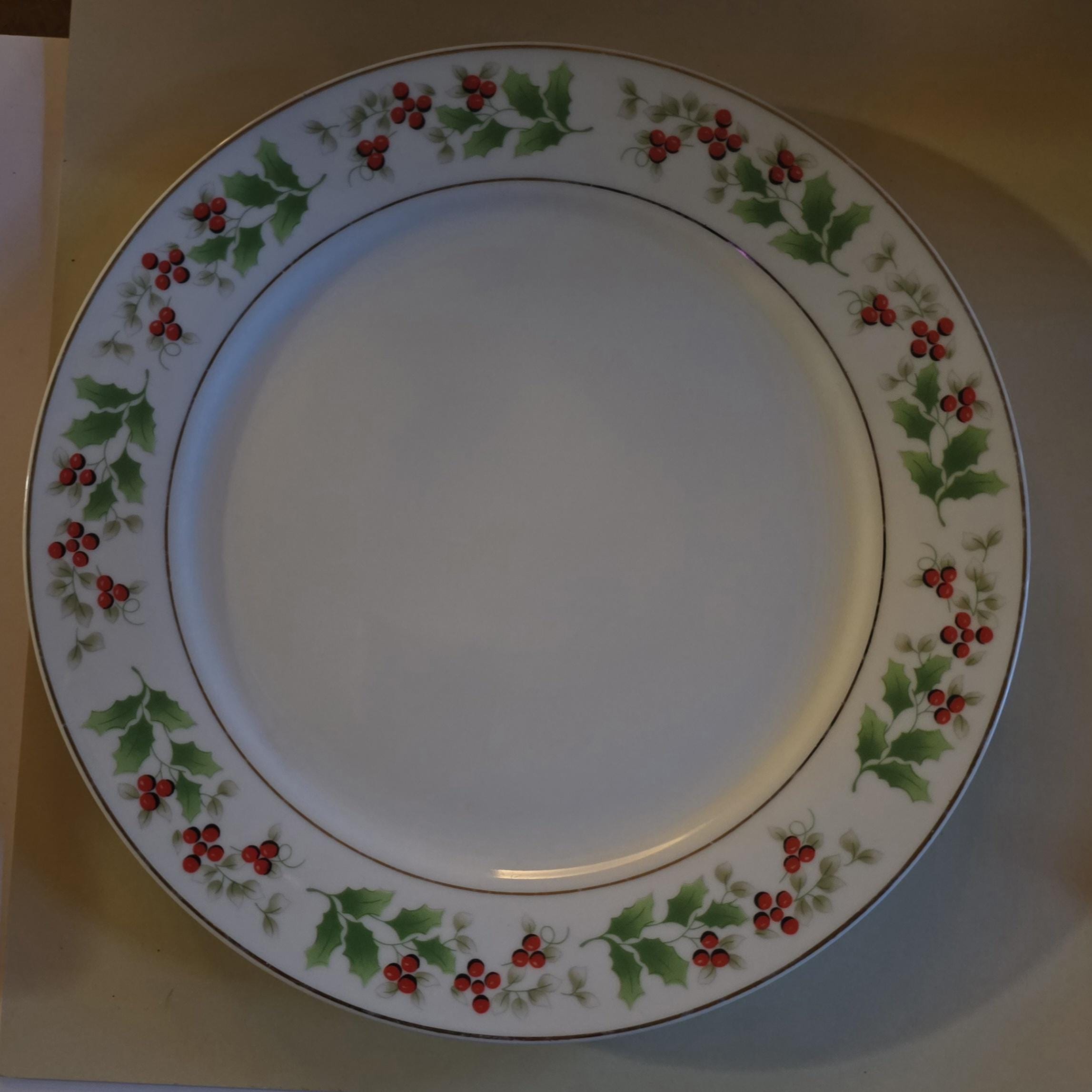 Red china christmas plates - Etsy 日本