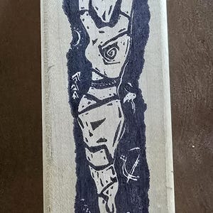 Diventare di Acey Duecy Timbro in gomma montato su legno femminismo forma femminile evoluzione