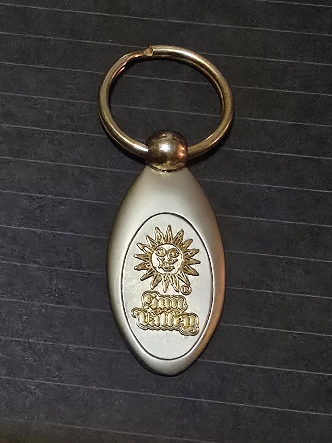 Sun Valley Metal Key Fob Keychain Vintage Key Chain Memorabilia