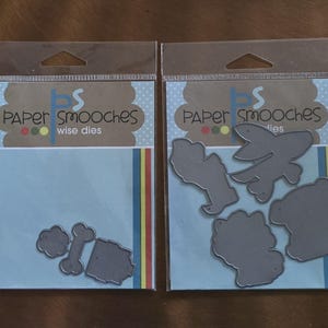 2 fustelle Paper Smooches Wuse Dies per cuccioli di cane, animali domestici rari