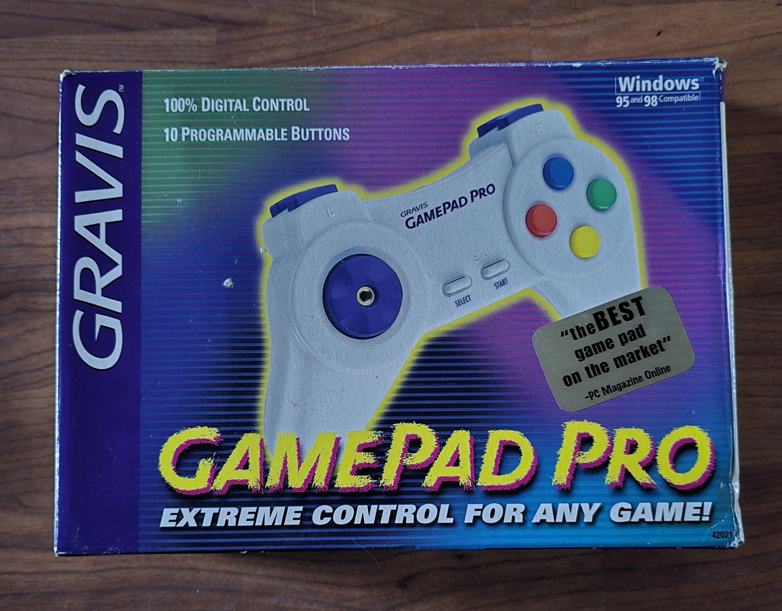 Gravis Gamepad Pro Wired Controller for PC Vintage Windows 95 98 D 