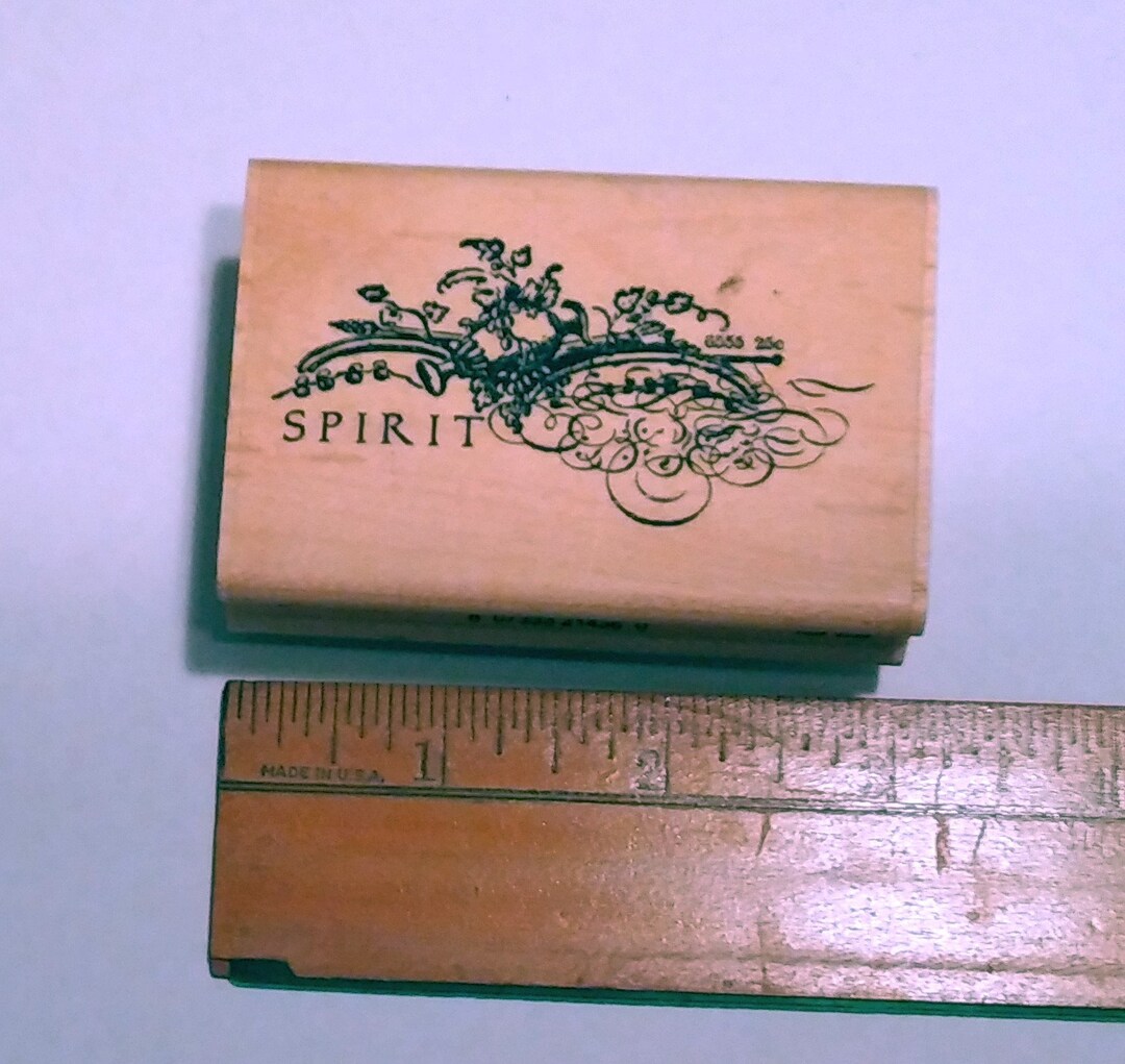 Spirit by Kelli Everett Uptown Designs Wood Mounted Rubber Stamp Etsy
