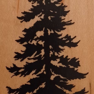 Pine Tree PSX Wood Mounted Rubber Stamp D 1163 Year 1993