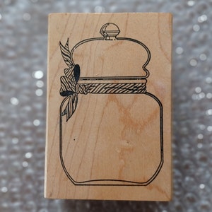 Großer Bonbonglas Stempel mit Holzaufzug, Stempel von Stamp of Exzellenz inc.  selten