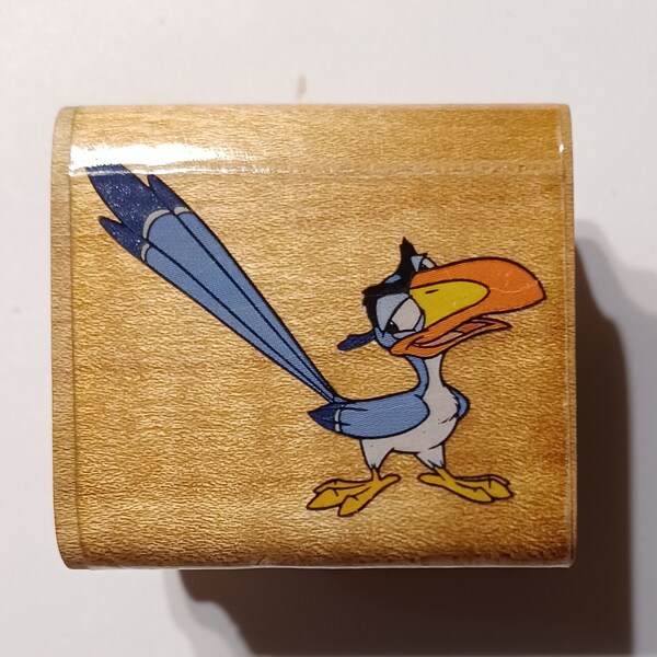 Zazu the Toucan Lion King Wood Mounted Rubber Stamp by Rubber Stampede A 475 C Disney vintage HTF used