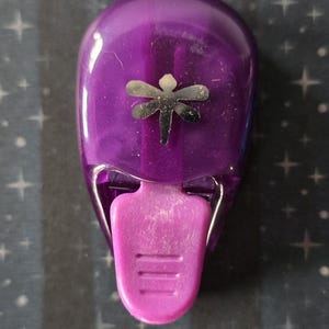 Dragonfly-papierpons HTF EK Successoctrooi nr. 5749278 Winter Kerstsneeuw Scrapbooking Perforator Insect