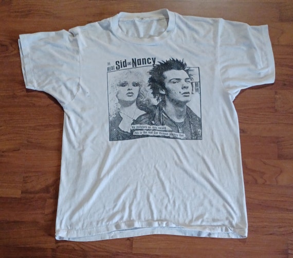 1980 Vintage Original Sid and Nancy Sx Pistols T Shirt Tee Size 