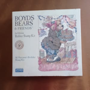 Kit d'estampes sur bois pour l'anniversaire de Boyd's Bears, M. Harrison