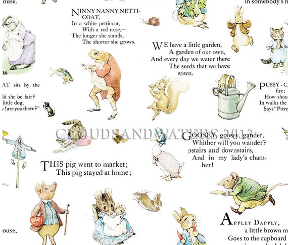NEW Beatrix Potter Alphabet Initial M Cecily Parsley