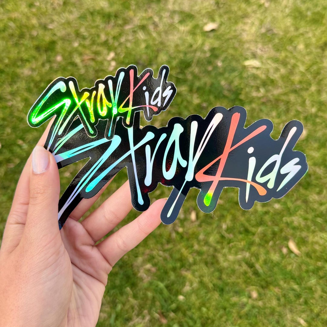 Stray Kids Logo Holographic Sticker/decal (weather/waterproof) - Etsy