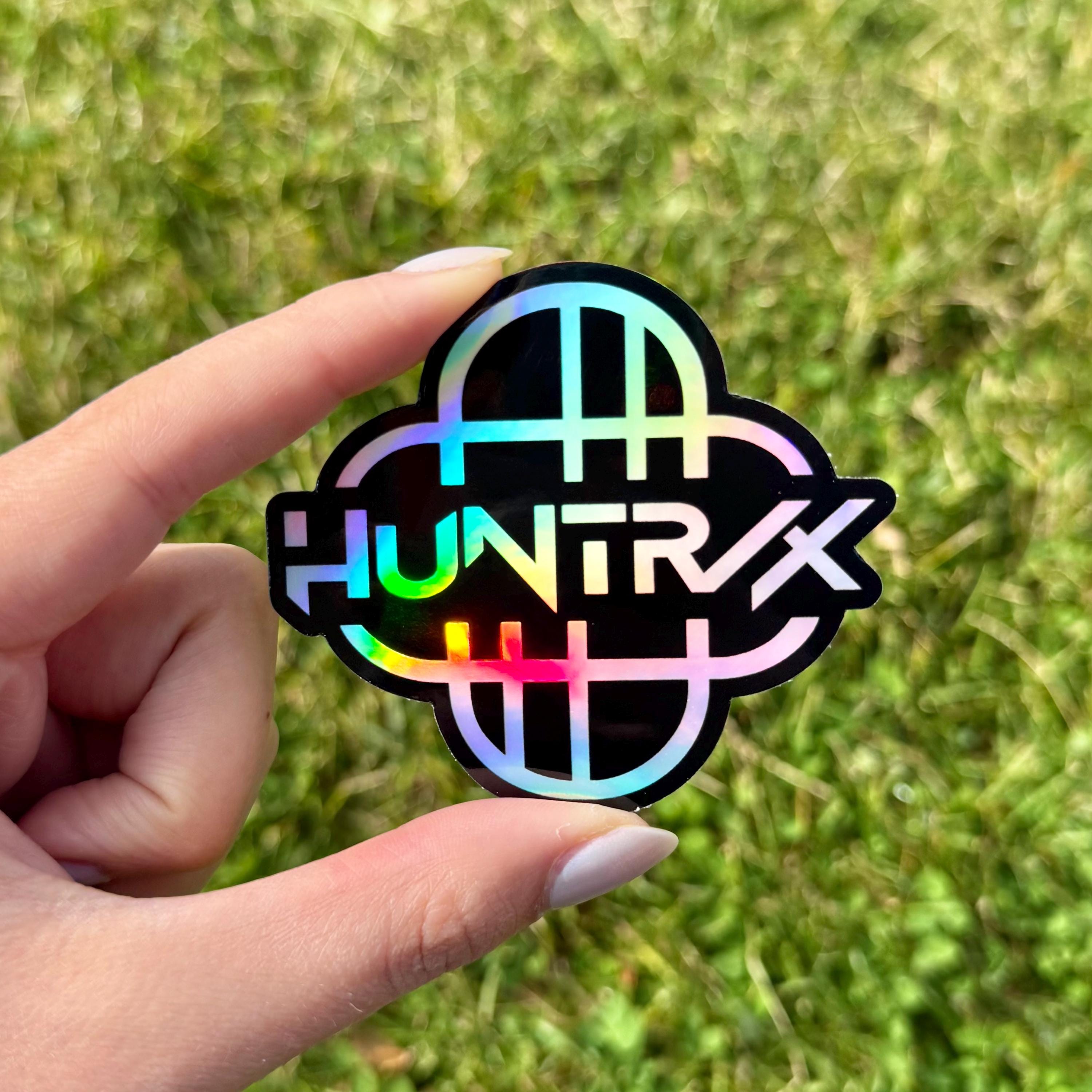 Huntrex Sign Kpop Demon Hunters HUNTR/X Logo Holographic Sticker/decal (weather ...
