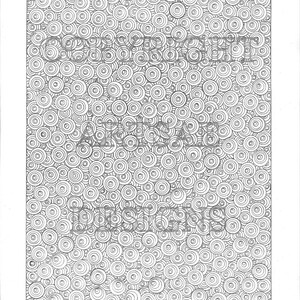 Coloring Page - Concentric Circles - Etsy