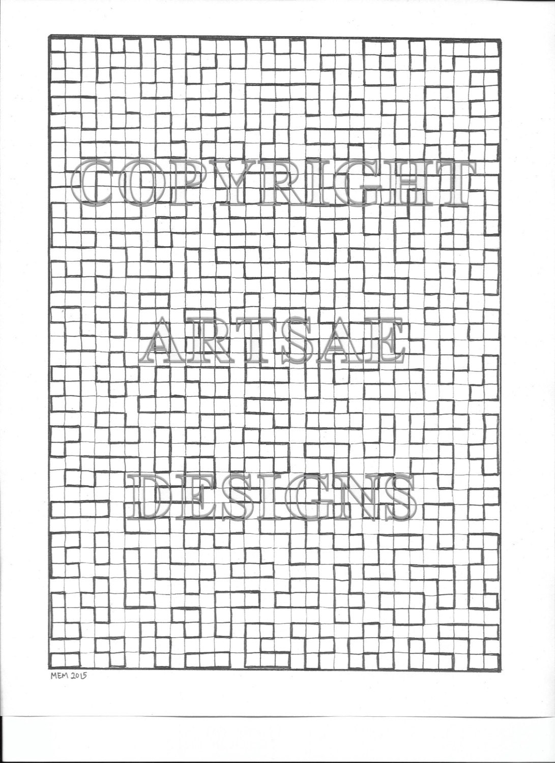 Coloring Page - Blocks - Etsy