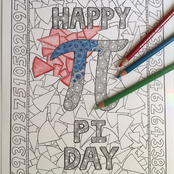 Coloring Page - Happy Pi Day