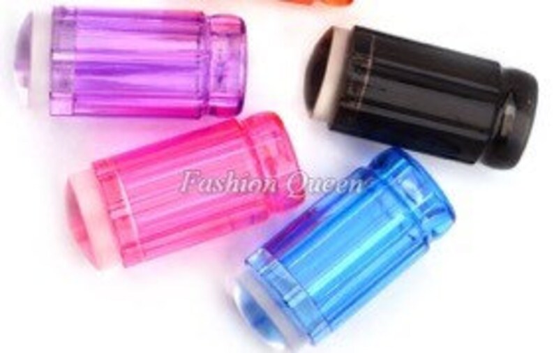 2 Piece Set Clear Jelly Stamper With Scraper Etsy