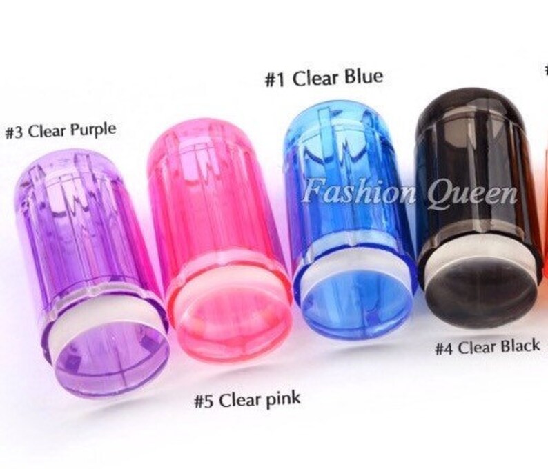 2 Piece Set Clear Jelly Stamper With Scraper Etsy