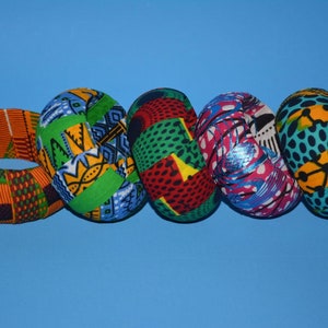 Ankara Bangles/African Print Bangles/Ankara Accessories/Fabric Bangles/Wooden Bangles