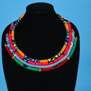 Ankara Necklace/4 Strands Necklace