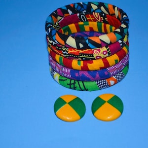 Black Kente Bangles