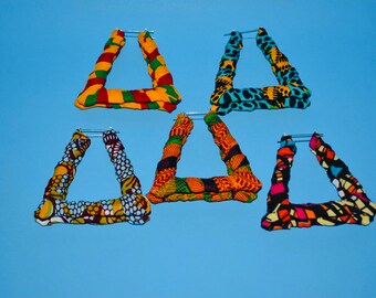 Ankara Bamboo Earrings