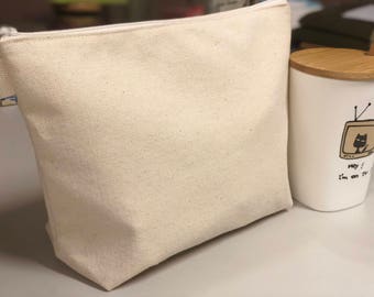 large canvas bag with zipper