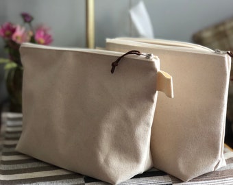 canvas zip bag