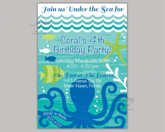 pool party baby shower invitations