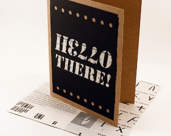 Upcycled Stationery - Encyclopedia Notecard and Envelope - Cut Out Design - World Book Pages - Theme: Set Theory, Math, Arithmetic, Numbers