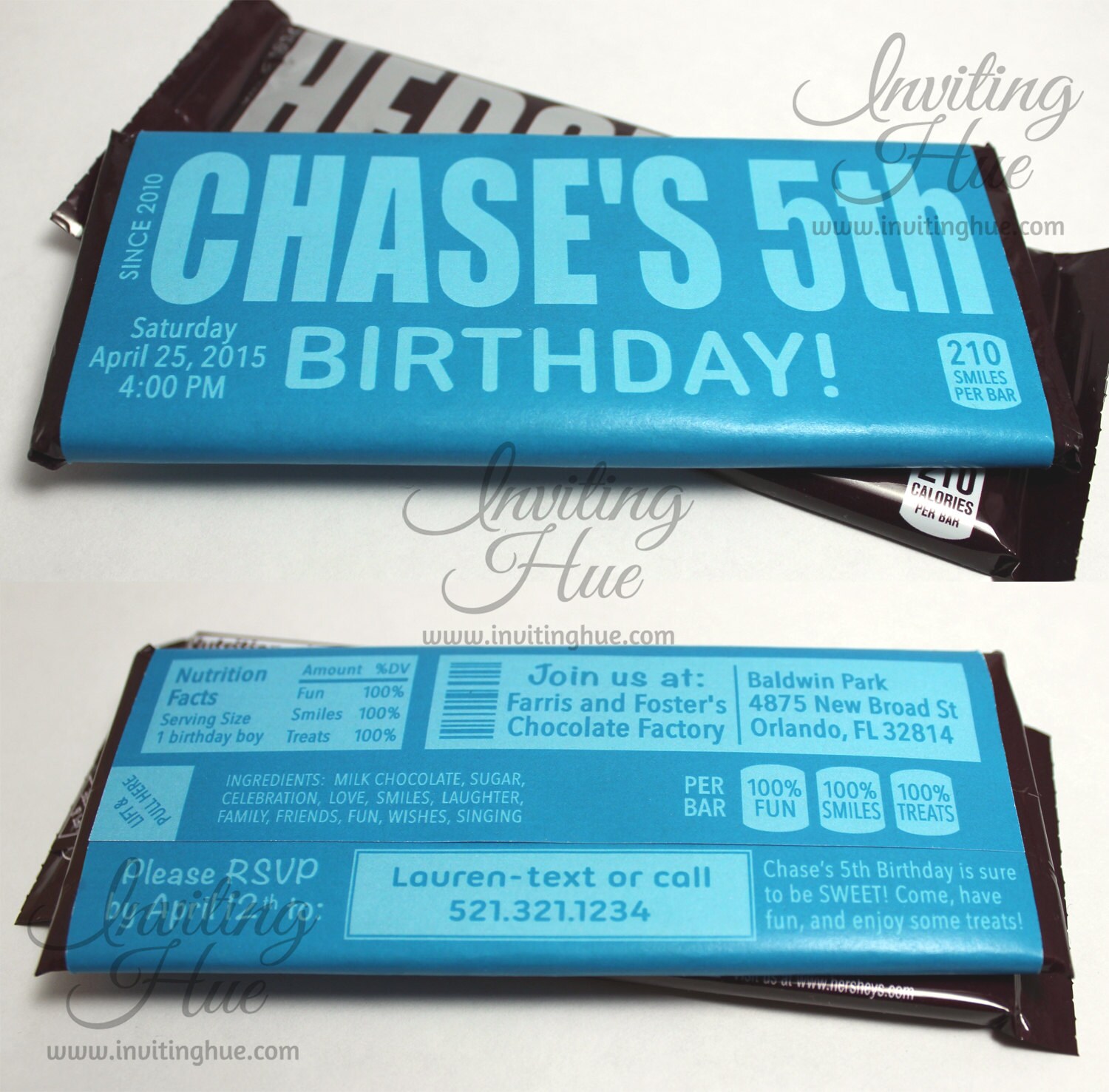 Chocolate Bar Label Etsy
