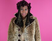 1980s Faux Fur Cheetah Print Womens Jacket Unisex Funky Retro 80s Jacket So Warm and Cozy 80s Inspired Fashion Trendy Winter Jacket Love RAD