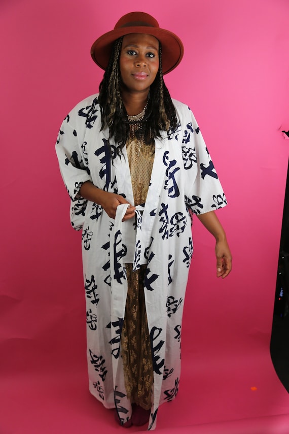 1990s Incredible Kimono Outerwear Womens Ethnic Designer Look Photo Shoot Boho Bohemian Amazing Asian Jacket
