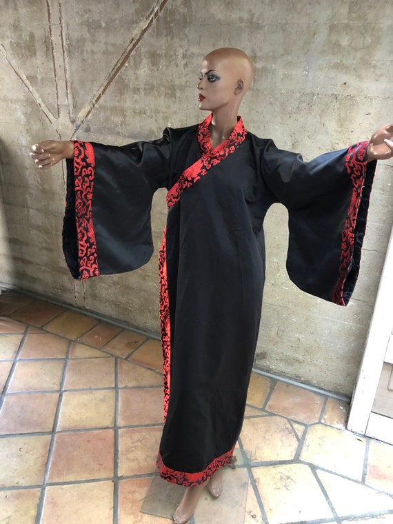 1990s Incredible Kimono Outerwear Womens Ethnic Designer Look Photo Shoot Boho Bohemian Amazing Asian Jacket