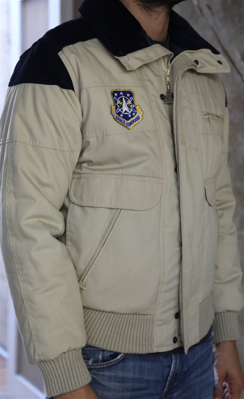 Men#39;s Vintage Winter Jacket with Polyester Ny Patches Year-end Portland Mall gift Cotton