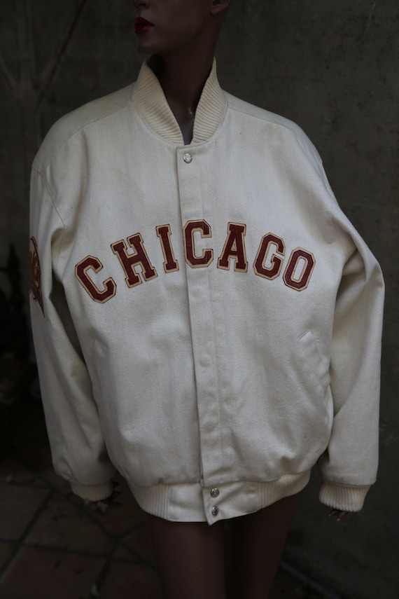 1917 1917 1917 professionnel la veste de Baseball blanc Negro Leagues Made in USA des années 80 Remake de Baseball Fan Chicago patché génial Lettermans veste RAD f4706b 1917 1917 1917 professionnel la veste de Baseball blanc Negro Leagues Made in USA des années 80 Remake de Baseball Fan Chicago patché génial Lettermans veste RAD f4706b