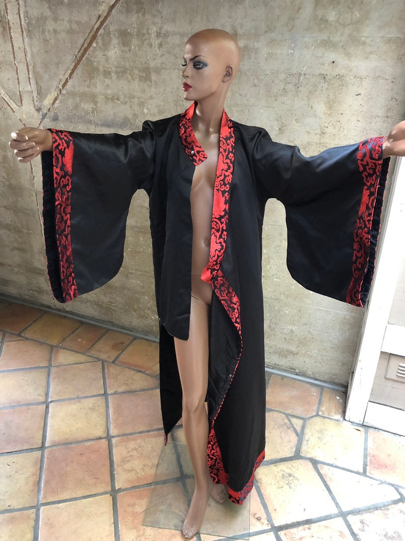 1990s Incredible Kimono Outerwear Womens Ethnic Designer Look Photo Shoot Boho Bohemian Amazing Asian Jacket